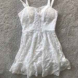 B Darlin White lace dress